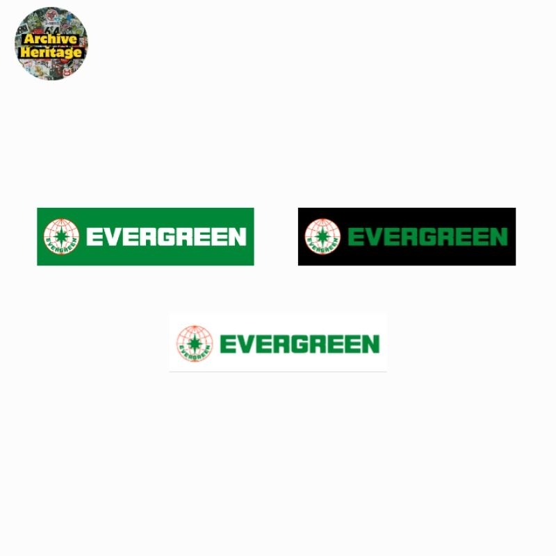 

sticker Evergreen marine corp logo company stiker