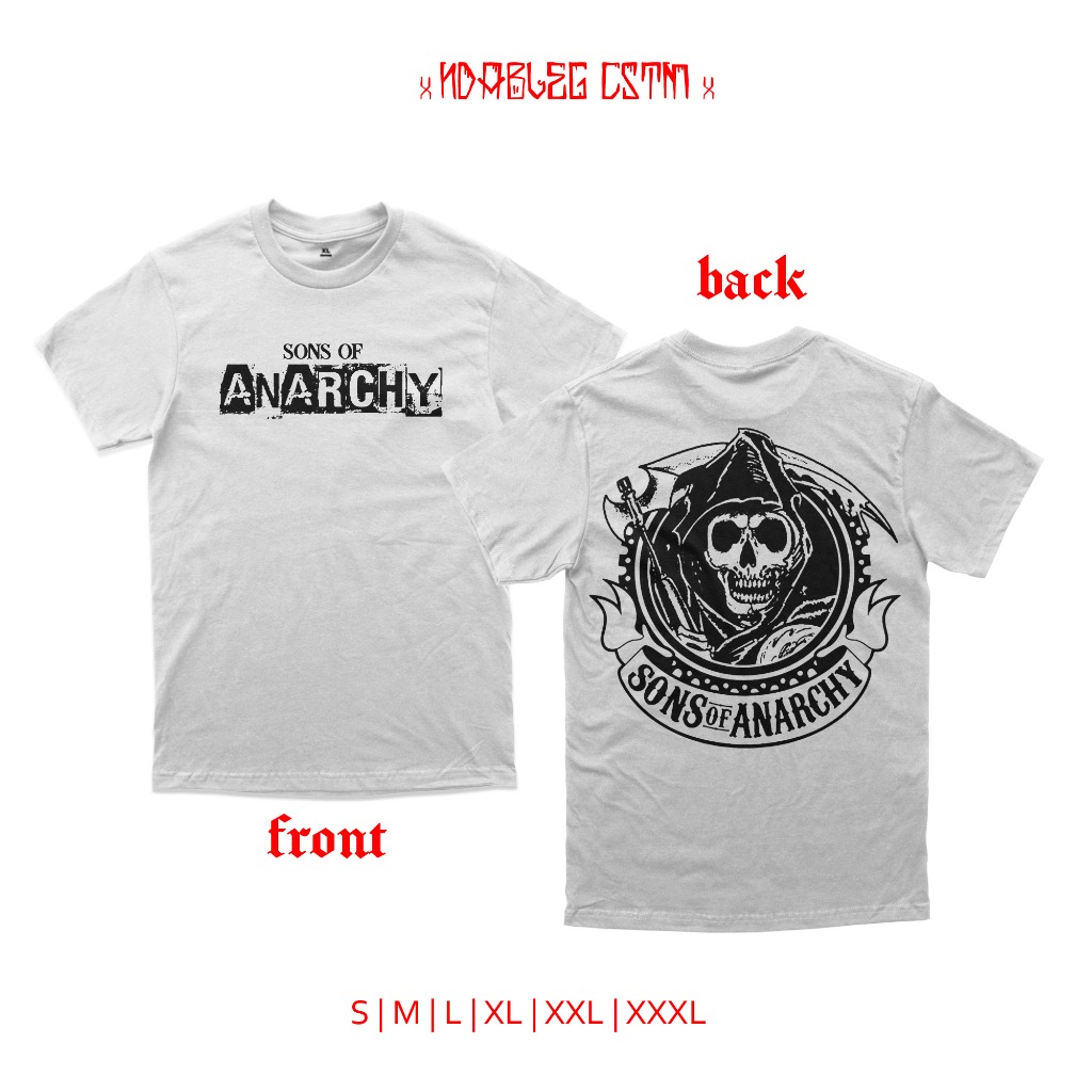 kaos sons of anarchy tshirt sons of anarchy combed 24s