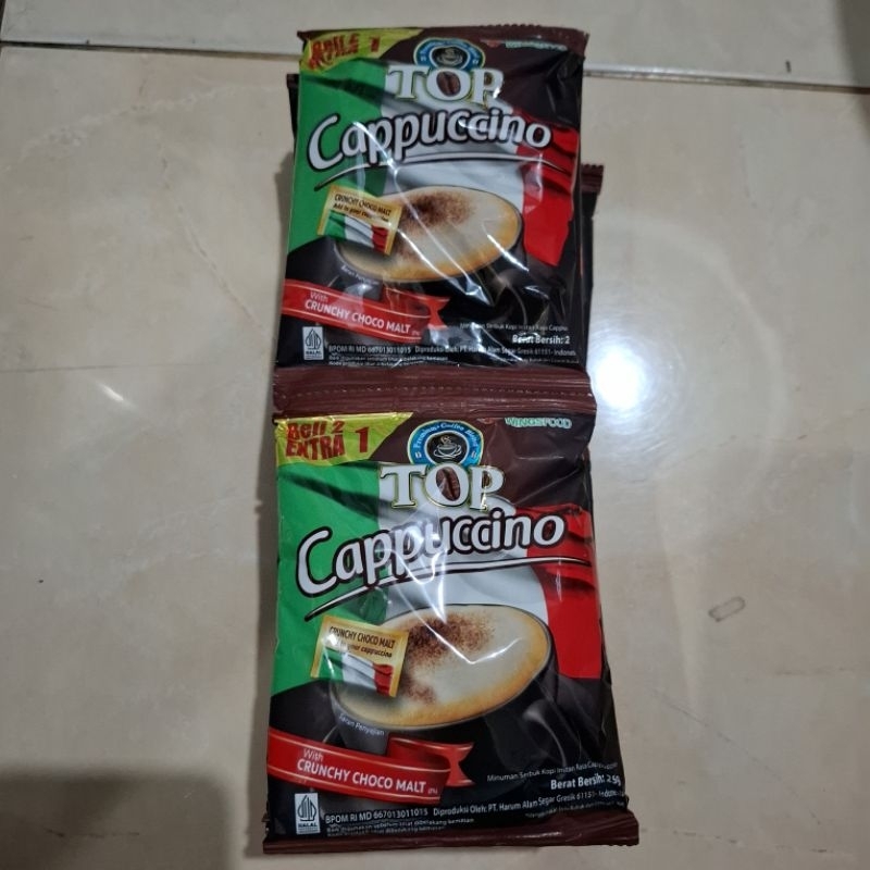 

Top Cappucino 15 sachet/renceng