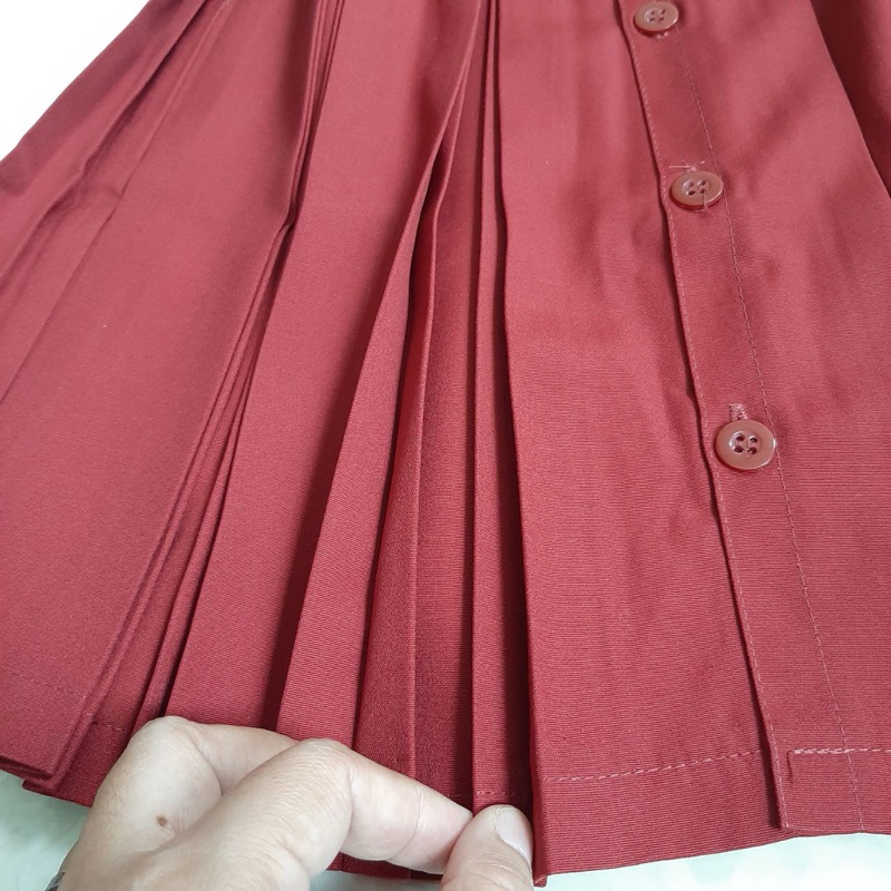 New Arrival Rok Muslim Adumanis Rempel Doble Untuk Sd Warna Merah,Putih Dan Cokelat (Pramuka) Bahan