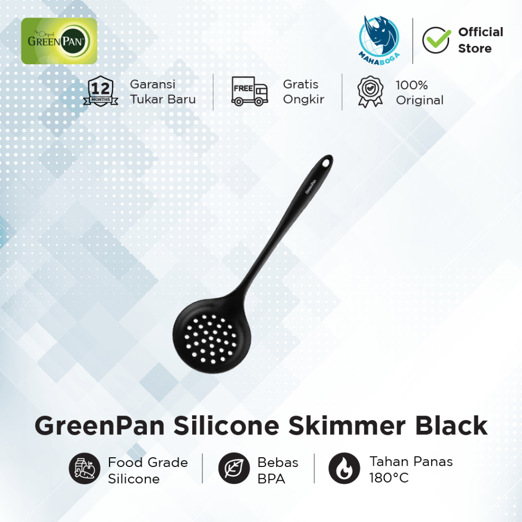 GREENPAN Silicone Skimmer Black