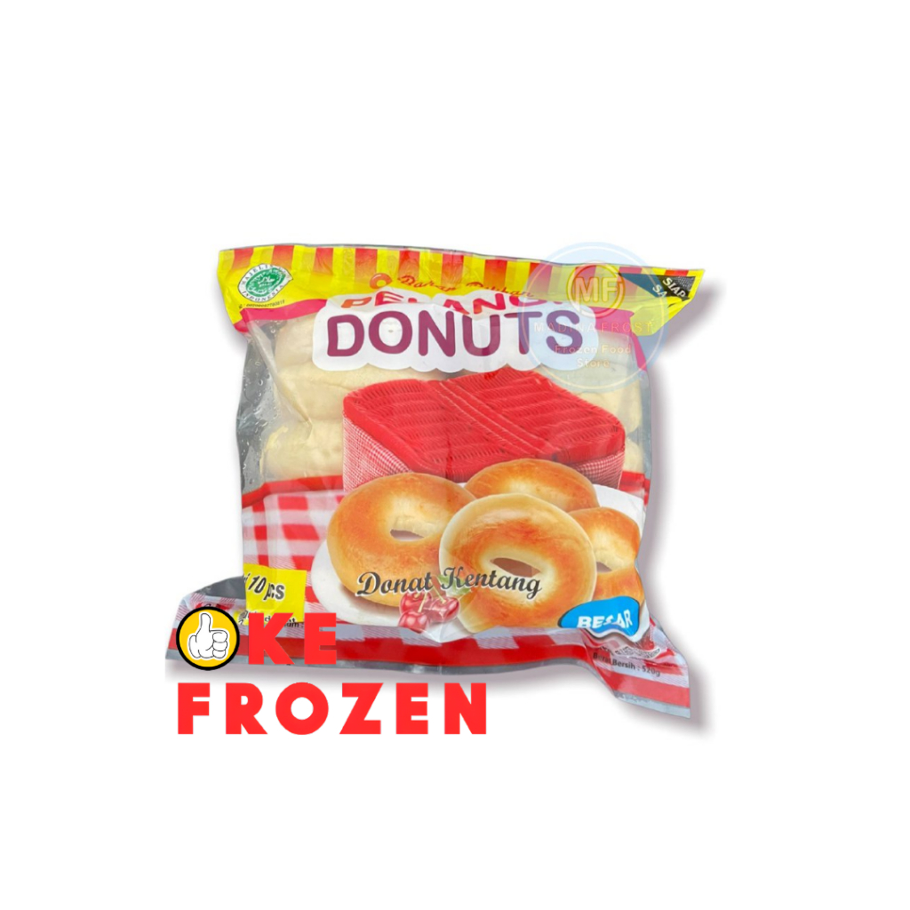 

PELANGI DONUTS BESAR ISI 10 520GR/ DONAT FROZEN FOOD