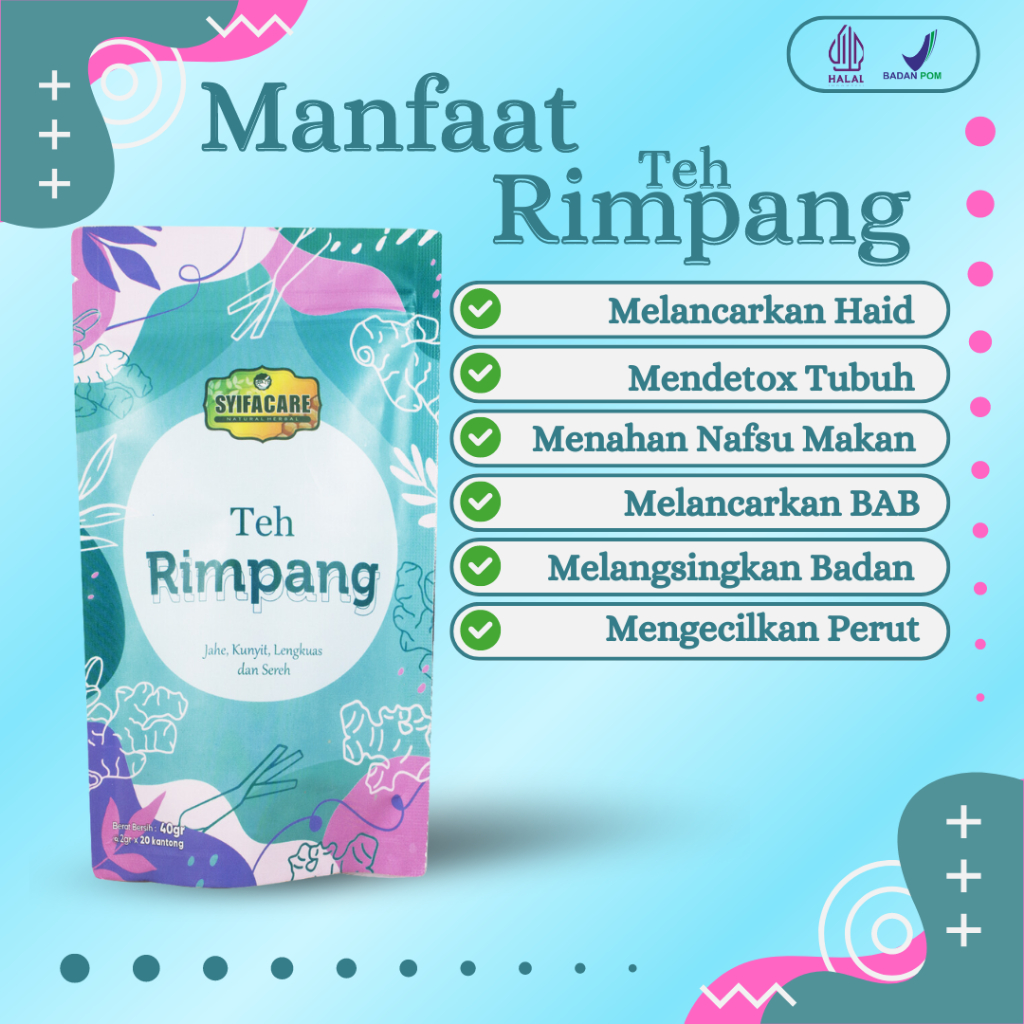 

Teh Celup Rimpang Syifacare | Isi 20 Kantung Teh Celup | Membantu Menurunkan Berat Badan