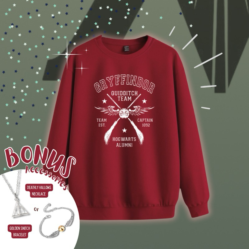 Gryffindor Quidditch Sweater + Bonus Accessories | Harry Potter
