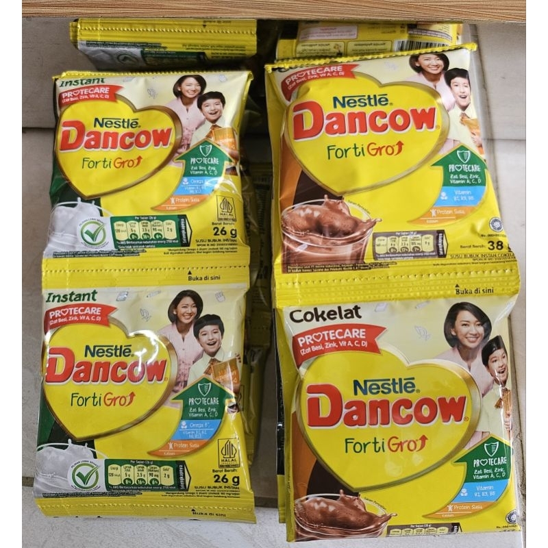 

Nestle Dancow Susu Bubuk Fortigro Instan Vanilla/Coklat Sachet 26gr (satuan)