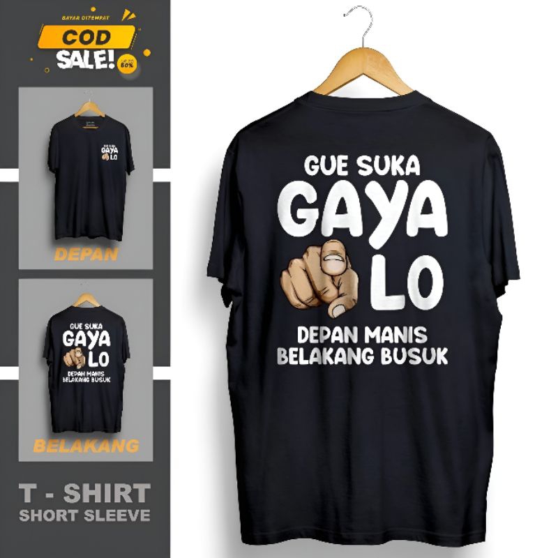 Kaos Distro Gue suka gaya lo
