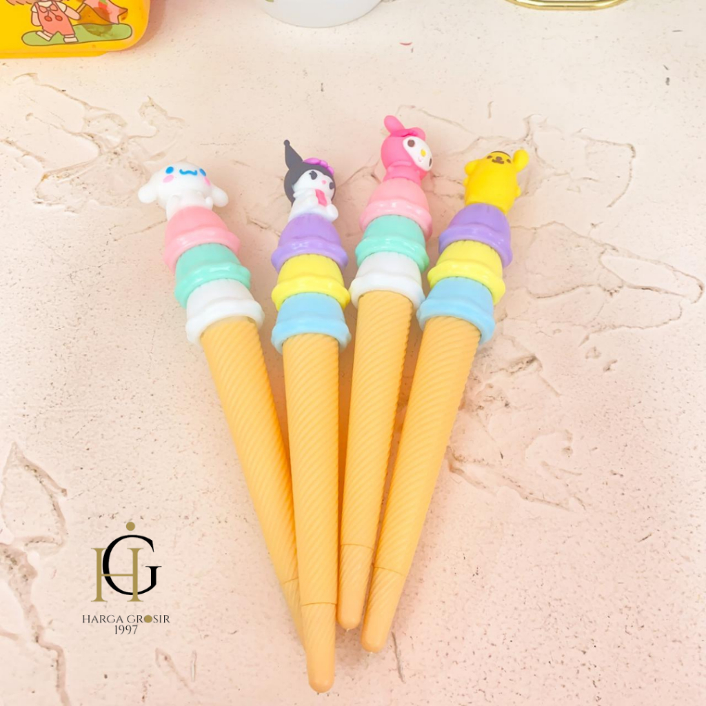 

PULPEN GEL ICE CREAM CONE 1PCS SANRIO PENA BOLPEN TERMURAH ALAT TULIS KANTOR BAGUS BISA LUCU