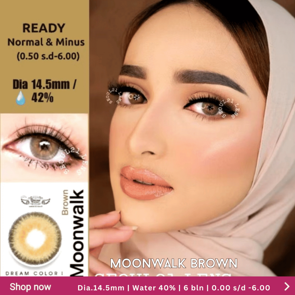 SOFTLENS MOONWALK BROWN DREAMCOLOR NORMAL/MINUS (s.d 6.00)