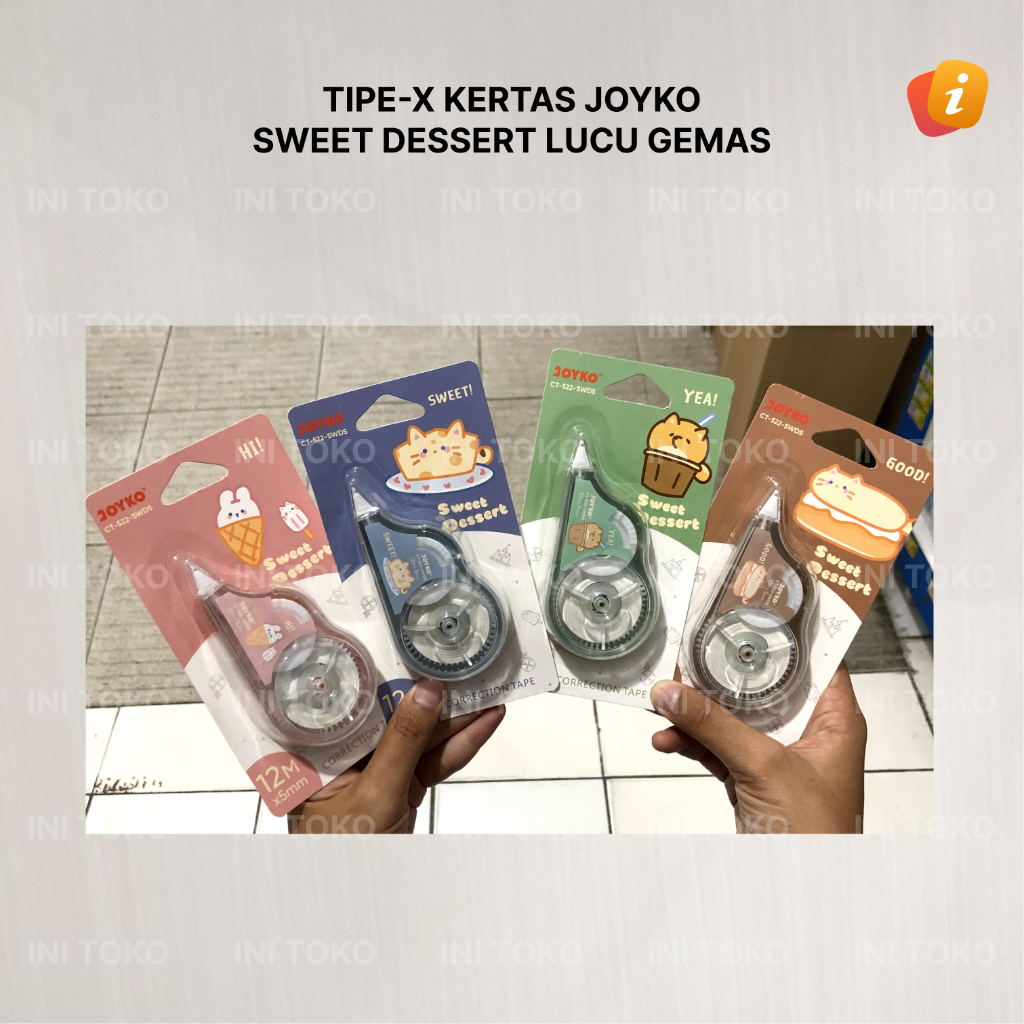 

Joyko Tipe X Kertas Correction Tape Correction Pen Sweet Dessert
