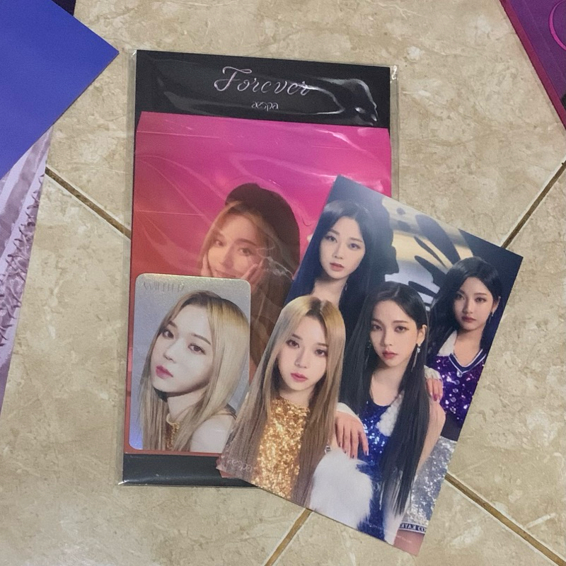 [CLEARANCE SALE] Photocard PC MD Aespa Winter Lenti Hologram Black Mamba Holo Forever SET