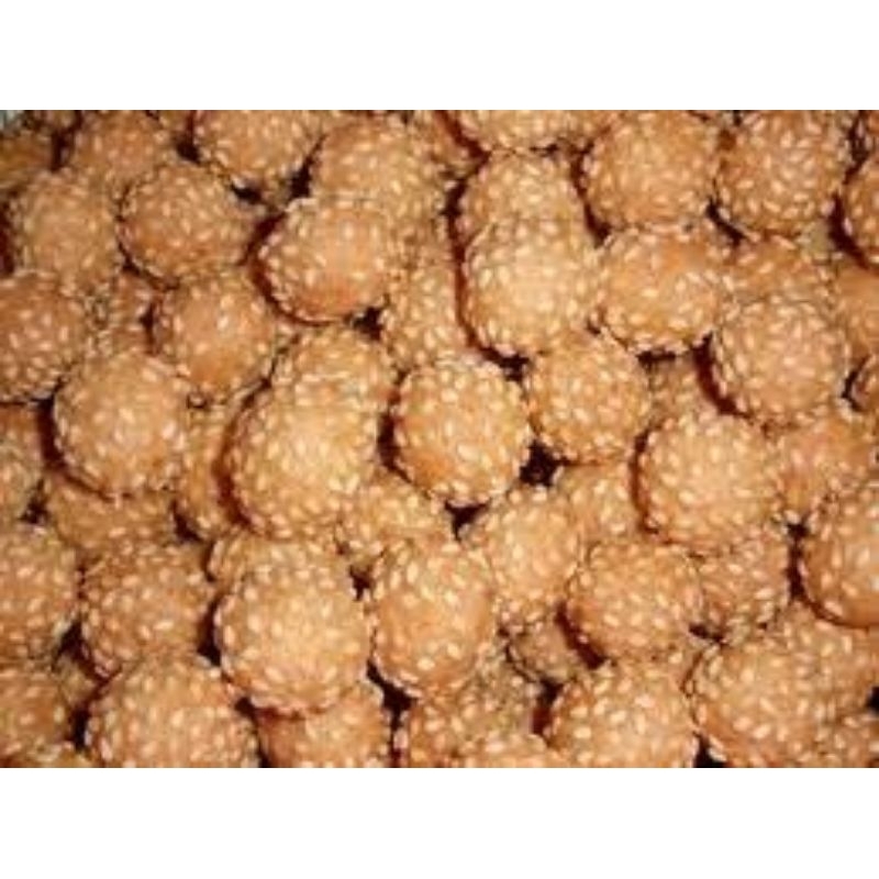

snack camilan kiloan Keciput Wijen bulat premium gurih & renyah