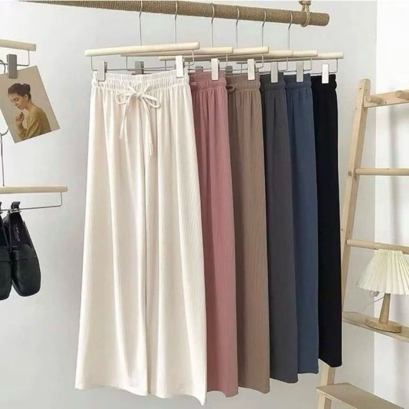 TIARA PANTS KULOT RAJUT TEBAL / KULOT RAJUT WANITA (COD)