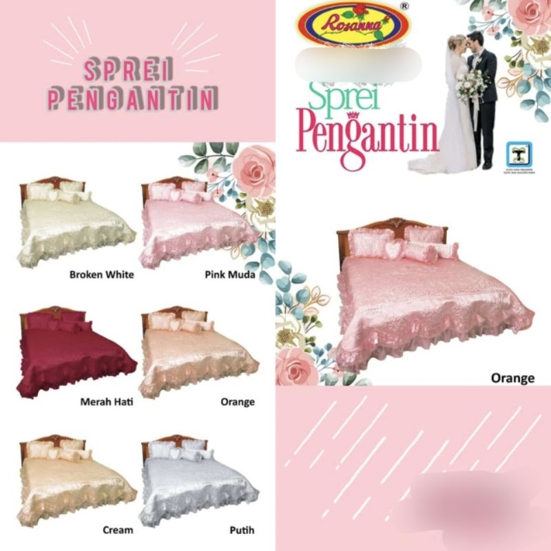 Bedcover | Sprei satin silk penganten  halus lembut nyaman jumbo - BEDCOVER SATEN foto kamar penagti