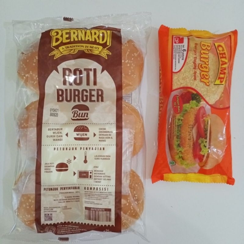 

Paket hemat chicken burger tebal untuk 6 porsi