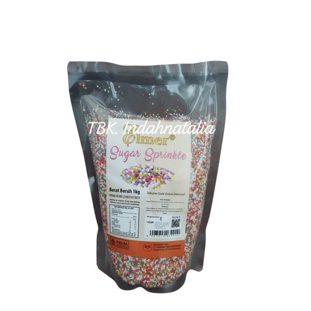 

Elmer Sugar Sprinkle 1kg (KEMASAN PABRIK) / Trimit Warna Hiasan Kue