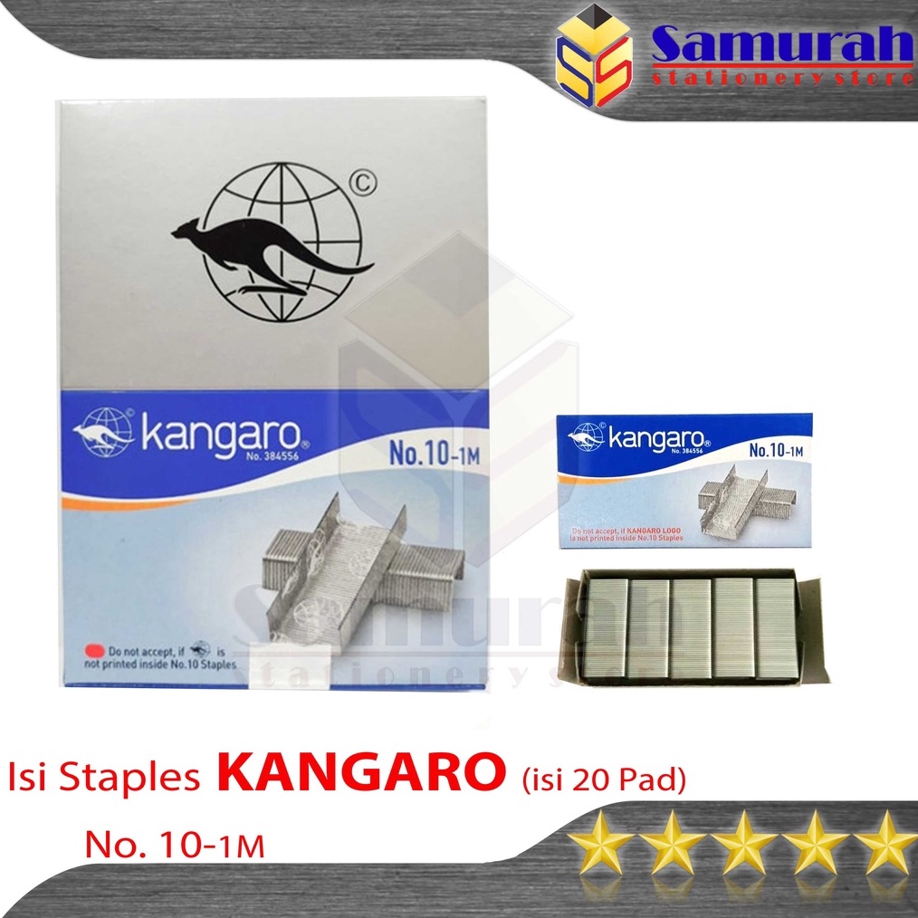 

Isi Staples Kangaro No 1 M Ori Refill Stapler no 1 M isi Stepler Hekter Kecil Asli Kanggaro No 1M KODE S7G3