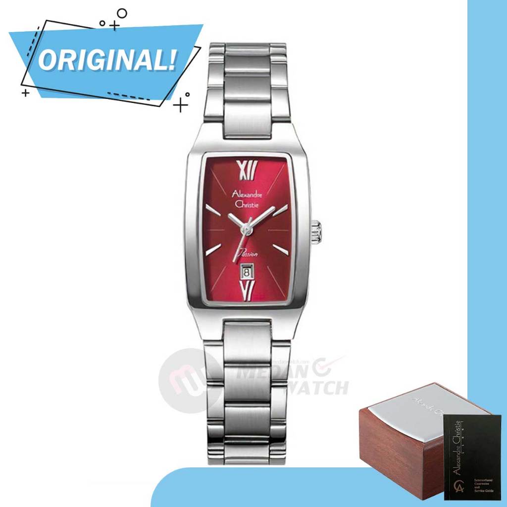 Jam Tangan Wanita Analog Alexandre Christie 2455LD AC2455 AC 2455 LD 2455 LDBSSDR Original Garansi R