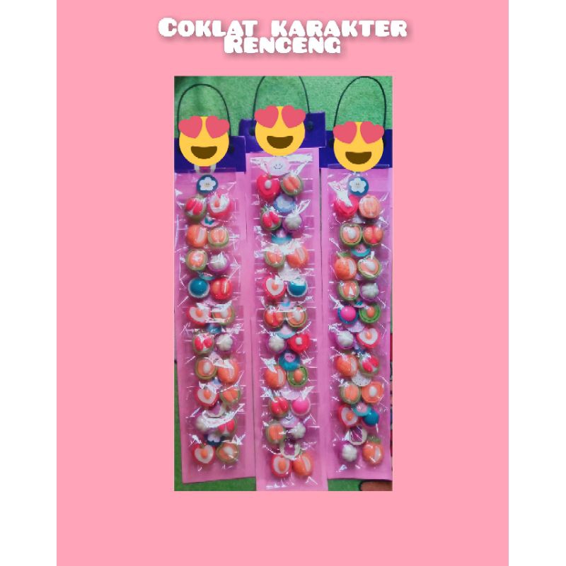 

coklat karakter renceng/promo beli 1 bonus 1