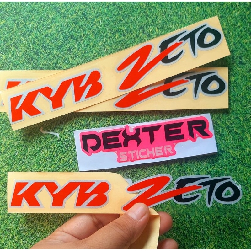 STICKER SHOCK DEPAN KYB ZETO STICKER SHOCK VARIASI TERMURAH