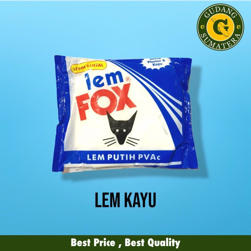 

Lem FOX PUTIH/ Lem Slime/ Kertas/ Kayu/ PVaC 350gram