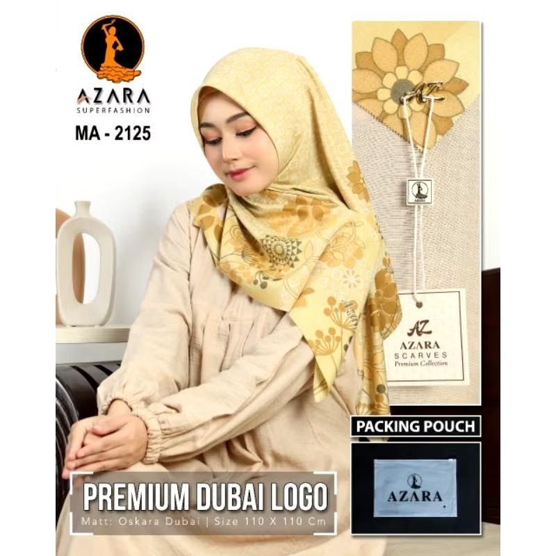 hijab segi empat voal azahra logo metal packing pouch | hijab segi empat motif | jilbab motif | hija