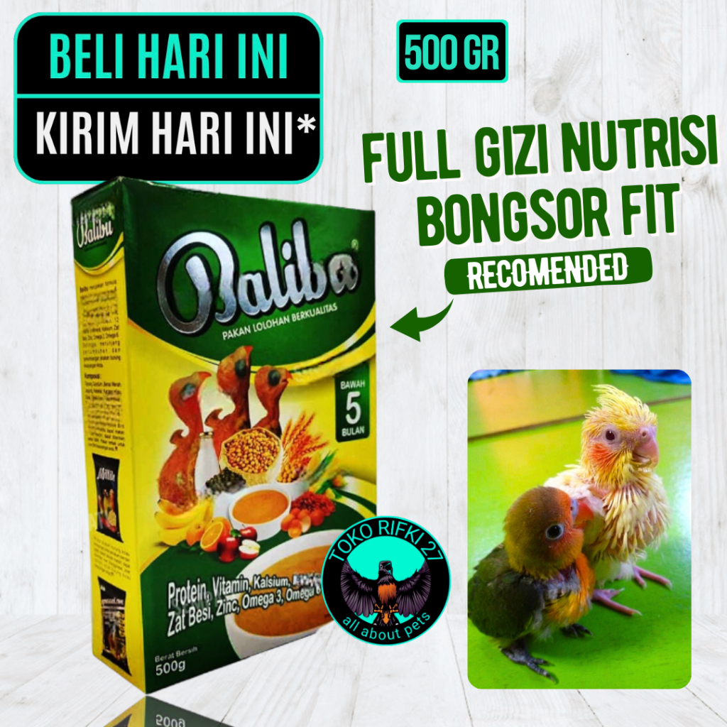 ￼Balibu Ebod Jaya Pakan Lolohan Semua Anak Burung Lovebird Murai Makanan Ber Vitamin Piyik Anakan Ba