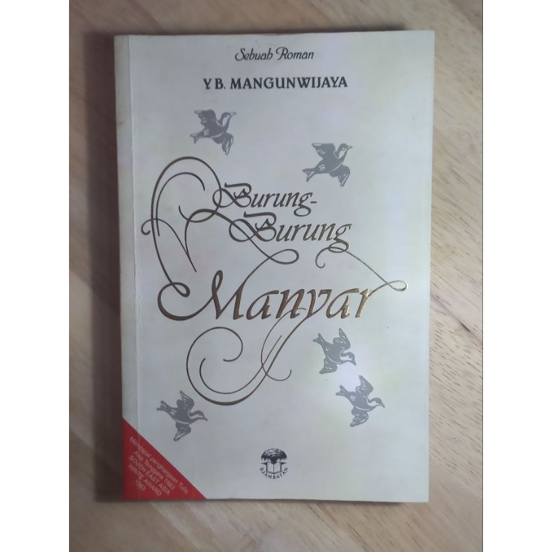 Novel Burung Burung Manyar YB Mangunwijaya PRELOVED ORIGINAL