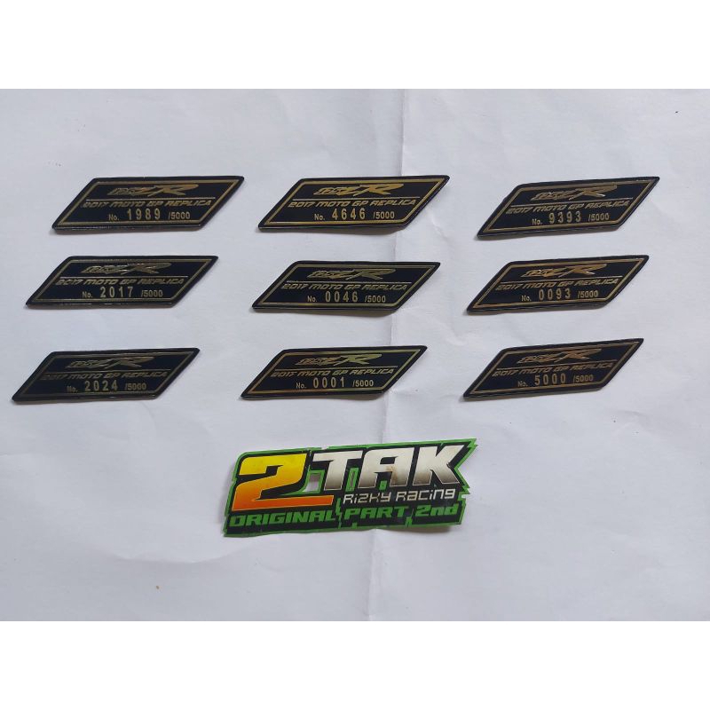 Emblem stiker Yamaha 125zr Reflika MotoGP Movistar Limited edition 2017 barang langka