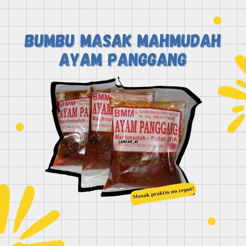 

Bumbu Masak Mahmudah / Bumbu Instan / BMM Ayam Panggang