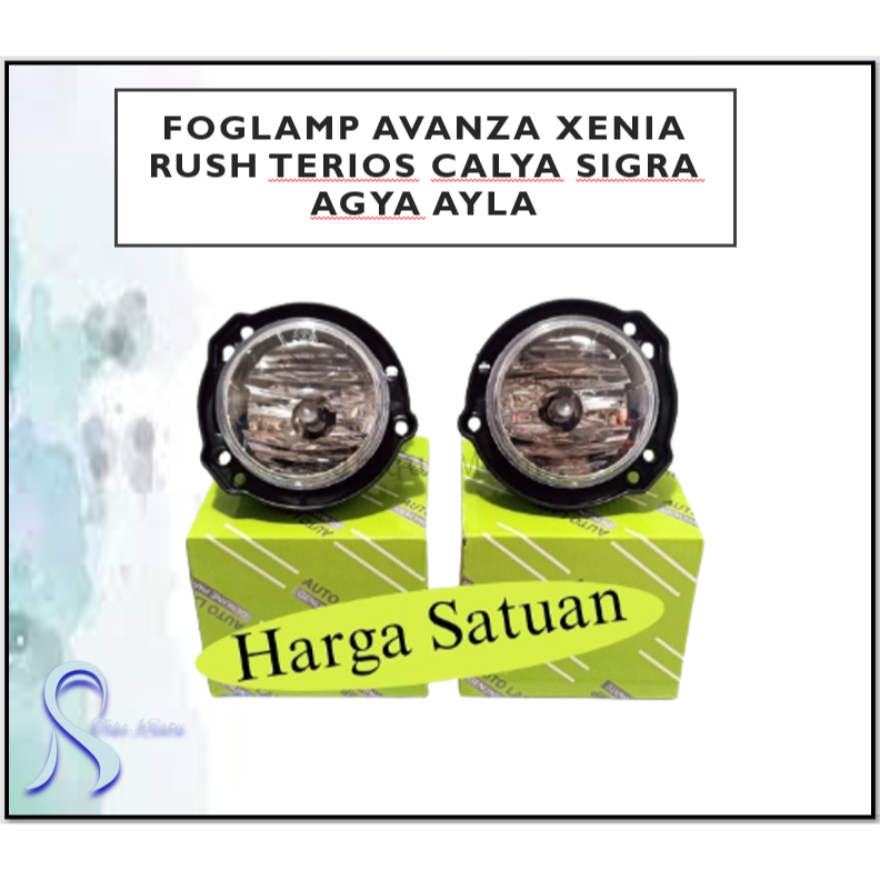 Foglamp Avanza Xenia Rush Terios Calya Sigra Agya Ayla - Sudah Dengan Bohlam dan Kaca