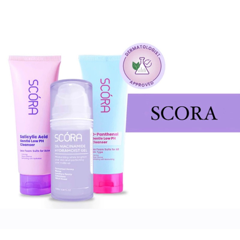 

SCORA 5% Niacinamide Hydramoist Gel 100ml | Face Wash | Pelembab Wajah yang Mencerahkan Kulit Memperbaiki Skin Barrier