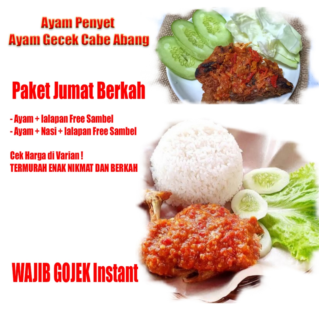 

nasi bok jumat berkah - nasi box ekonomis nasi ayam gecek cabe merah termurah