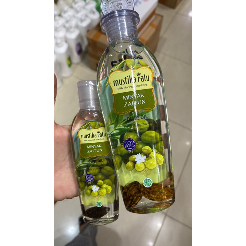 Mustika Ratu Minyak Zaitun Olive Oil untuk Wajah / Pijat 175 & 75 ML