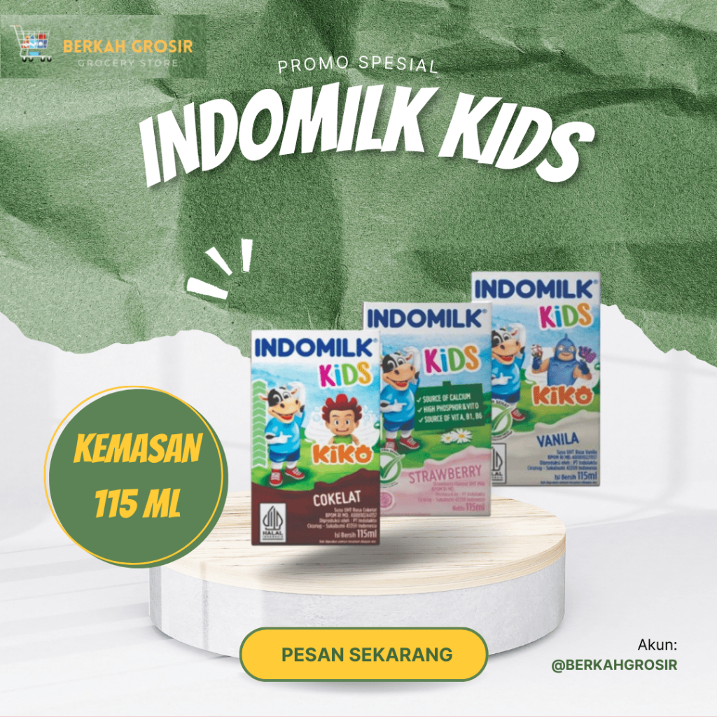 

INDOMILK KIDS SUSU UHT 115ML