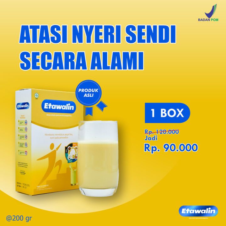 

Etawalin Susu Kambing Etawa - Susu Anti Asam Urat Rematik Reumatik Nyeri Sendi Pengapuran Sendi Tingkatkan Kepadatan & Kesehatan Tulang Sendi Cocok Untuk Lansia