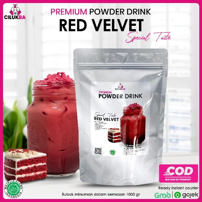 

Cilukba Bubuk Minuman Premium Rasa Red Velvet 1 kg / Premium Powder Drink