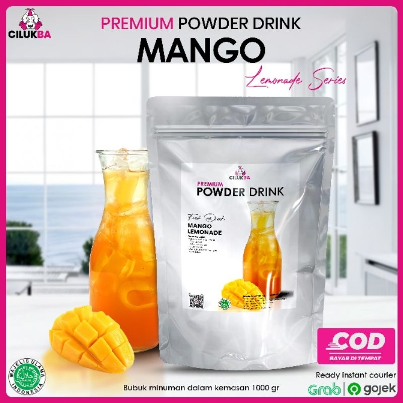 

Cilukba Bubuk Minuman Premium Rasa Mango Lemonade 1 kg / Premium Powder Drink
