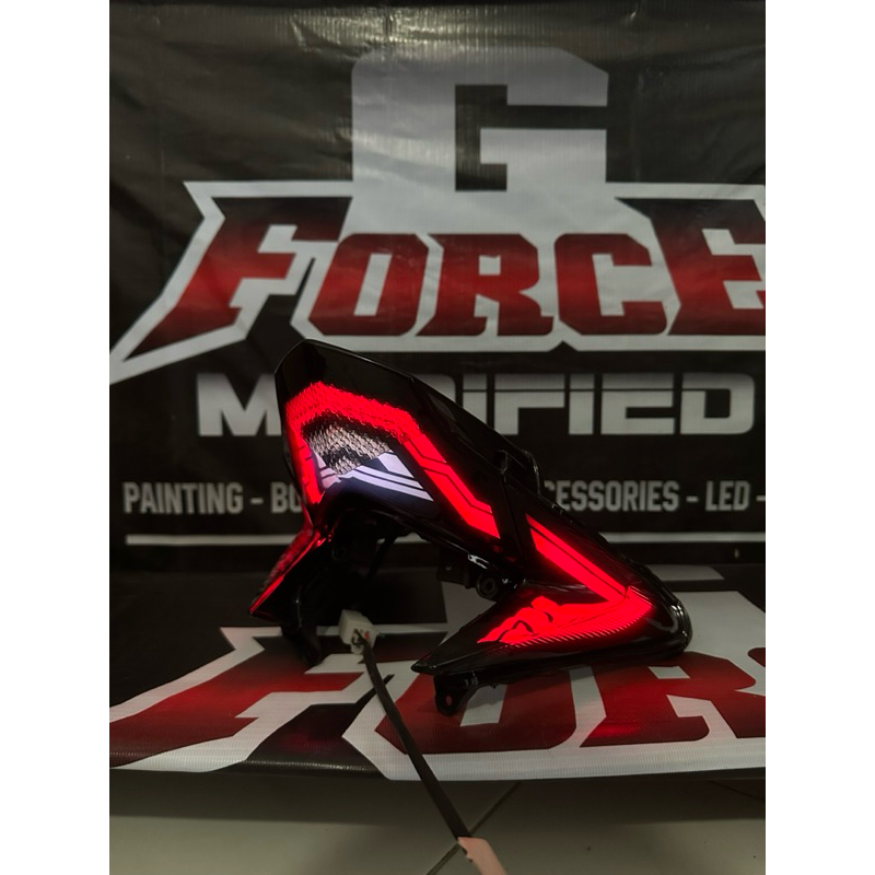 Stoplamp Lampu belakang Vario 125 Old KZR V2 Custom Lazy LED RGB Remote sen running PNP