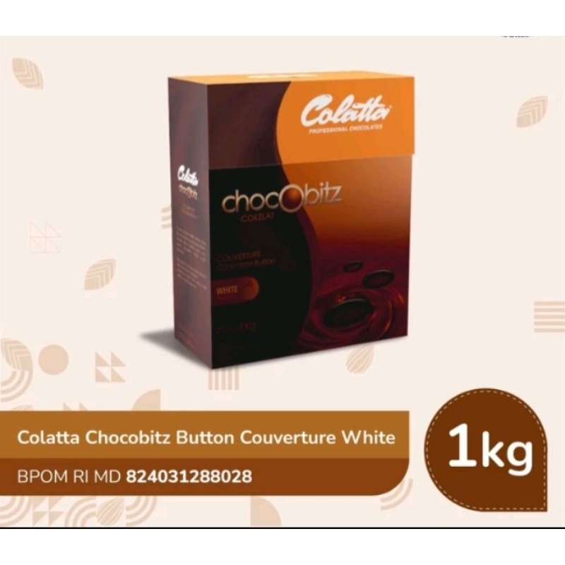 

Colatta Chocobitz Button Couverture White - coklat putih coin 1 kg