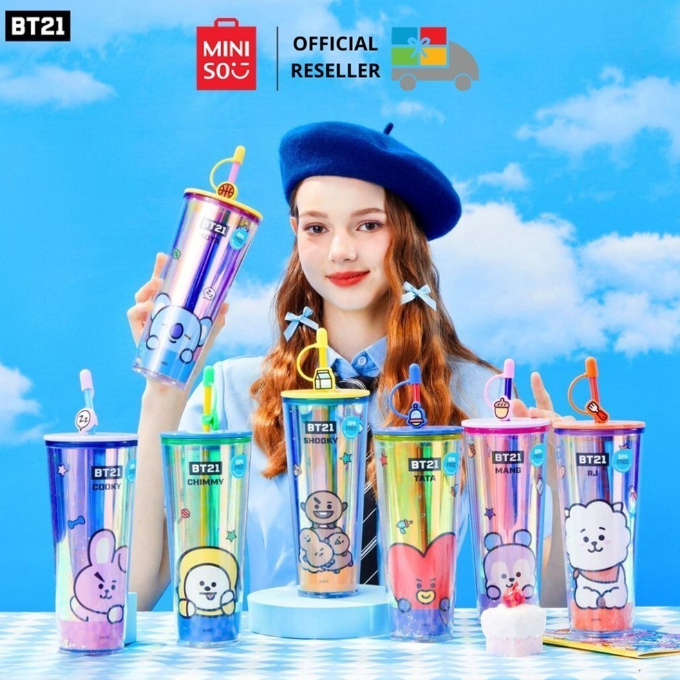 SALEE MINISO x BT21 Collection Tumblr straw 8ml