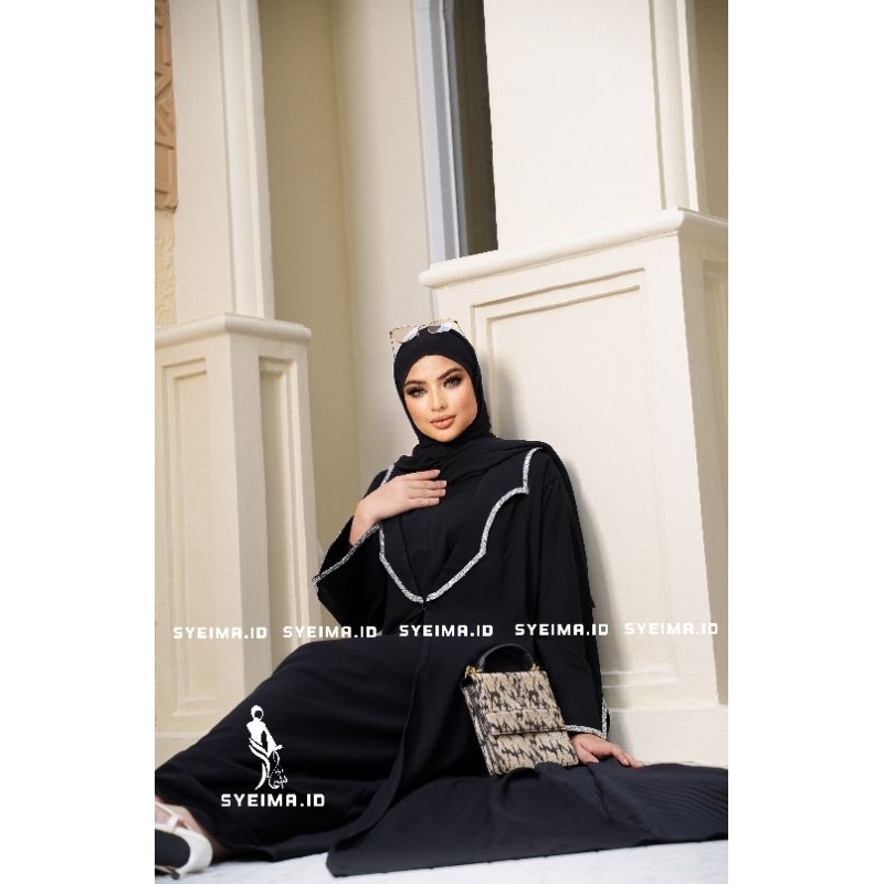 Granada Abaya Exclusive Include inner original brand lokal by syeima.id abaya gamis lebaran terbaru 