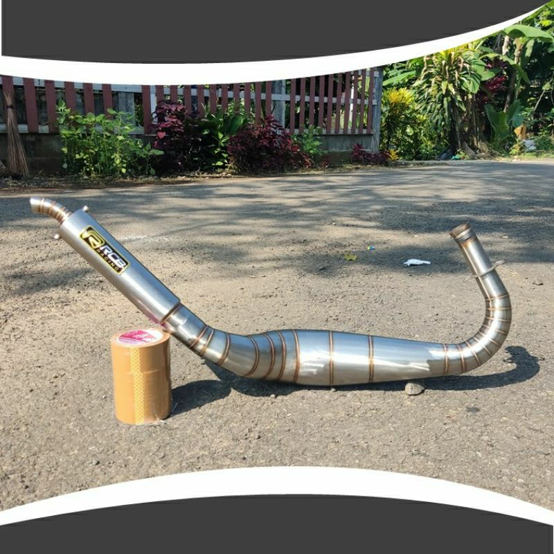Kenalpot Rx king kolong kobra ful stenlis