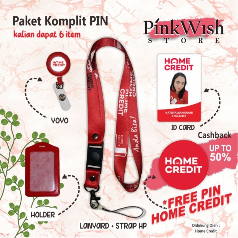 

Tali idcard HOME CREDIT merah / lanyard HOME CREDIT merah [READY STOCK] TERMURAH !!! Beli Eceran Rasa Grosir