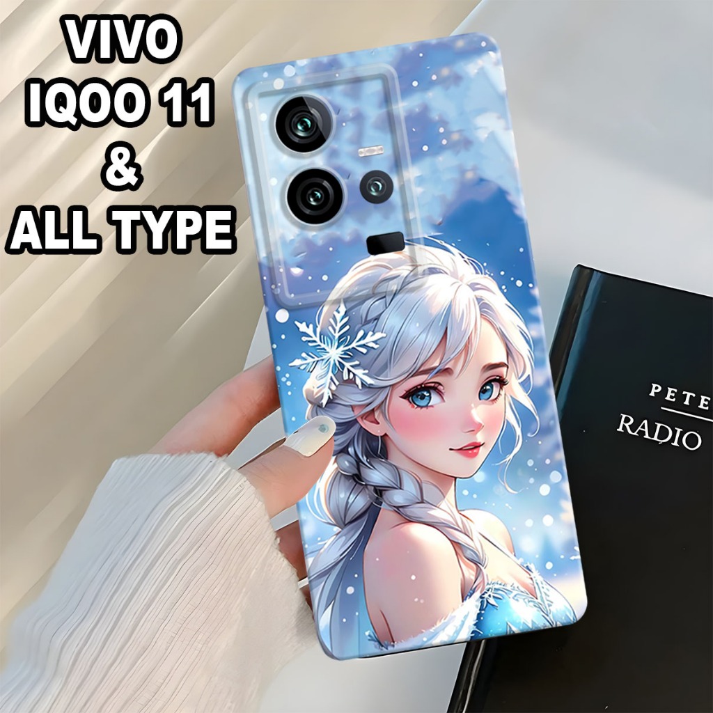 (GC19) Softcase karet Hp IQOO 11 Terbaru 2024 / Case Frozen / Case IQOO 11 Silikon Tpu Pro Camera / 