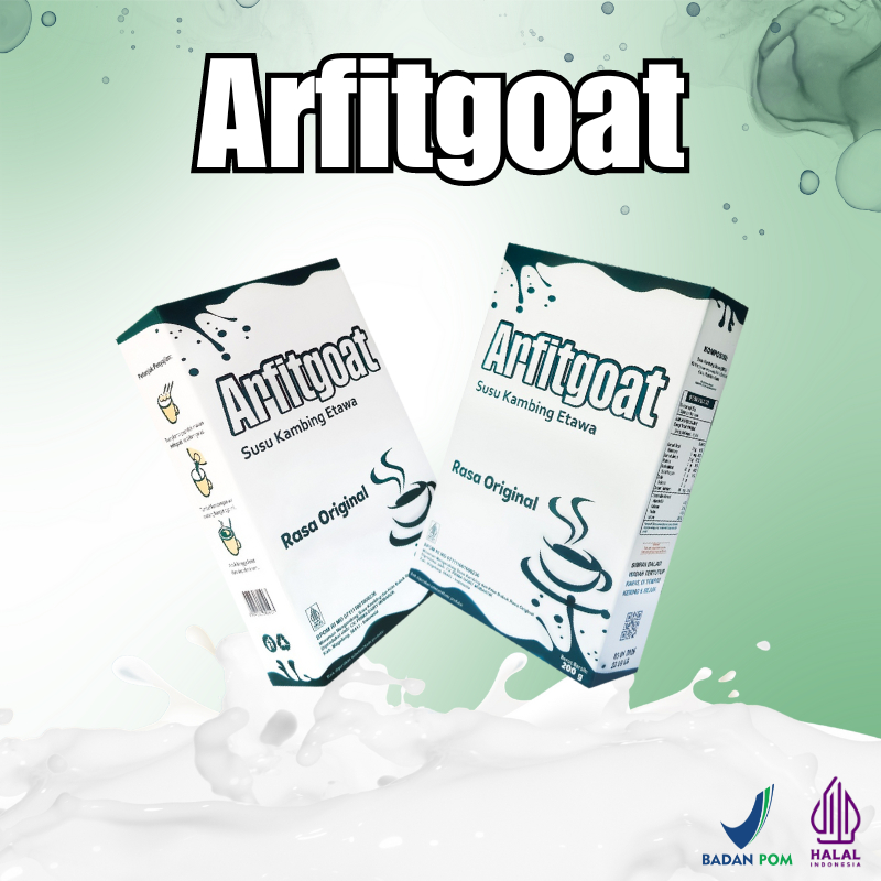 

Susu Kambing Etawa ARFITGOAT 200gr Rasa Original BPOM