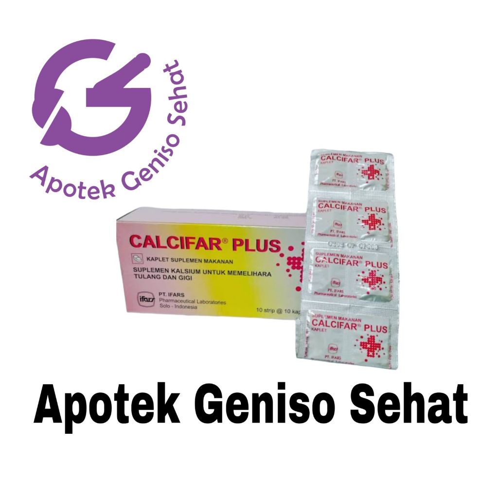 Calcifar plus | suplemen kalsium dan vitamin d | vitamin