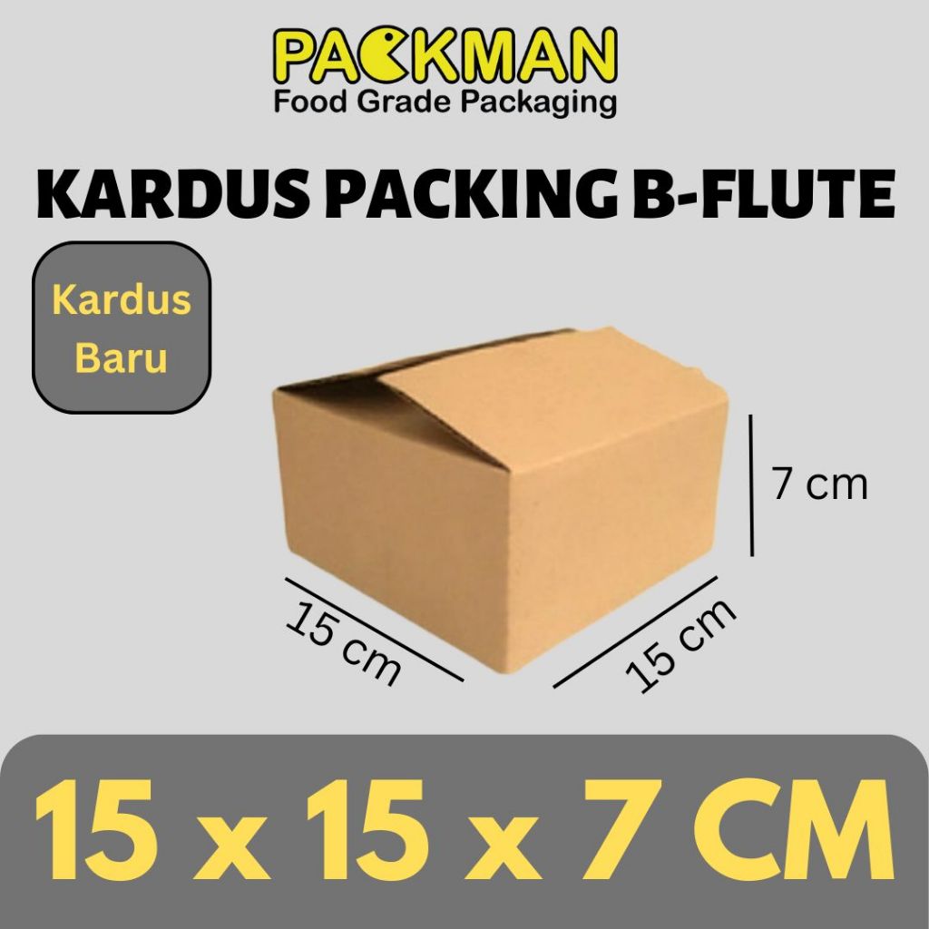 

KARDUS PACKING 15x15x7 cm / BOX KARTON CORUGATED B-FLUTE / PACKING ONLINE