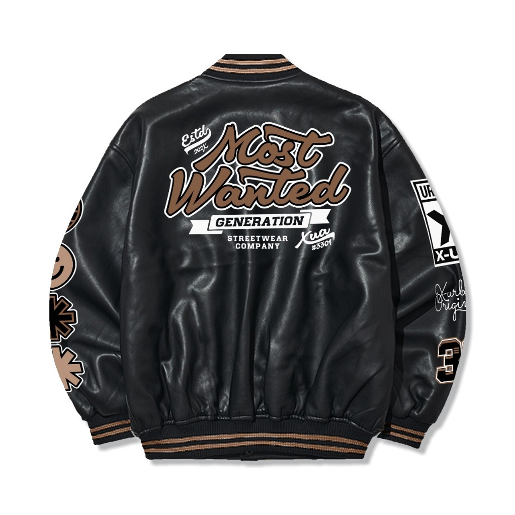 BEST SALE X URBAND ABSOLUTE JAKET VARSITY LEATHER SINTETIS A505