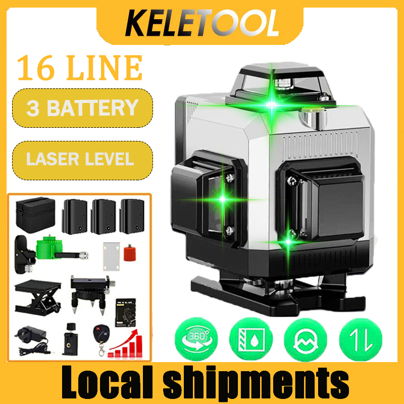 4d 16 line laser level waterpass laser laser Bangunan laser tukang digital meteran leveling bangunan