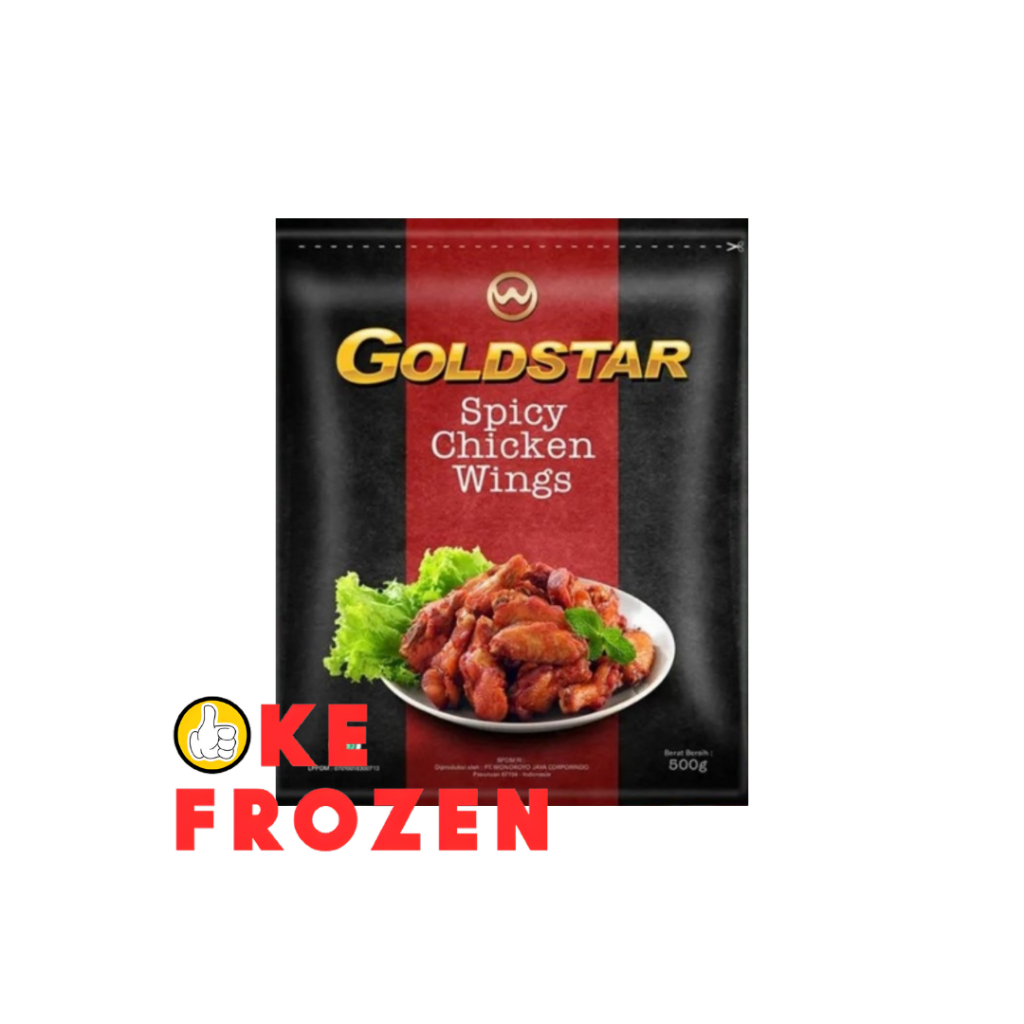 

GOLDSTAR SPICY CHICKEN WINGS 500GR / SAYAP AYAM BERBUMBU